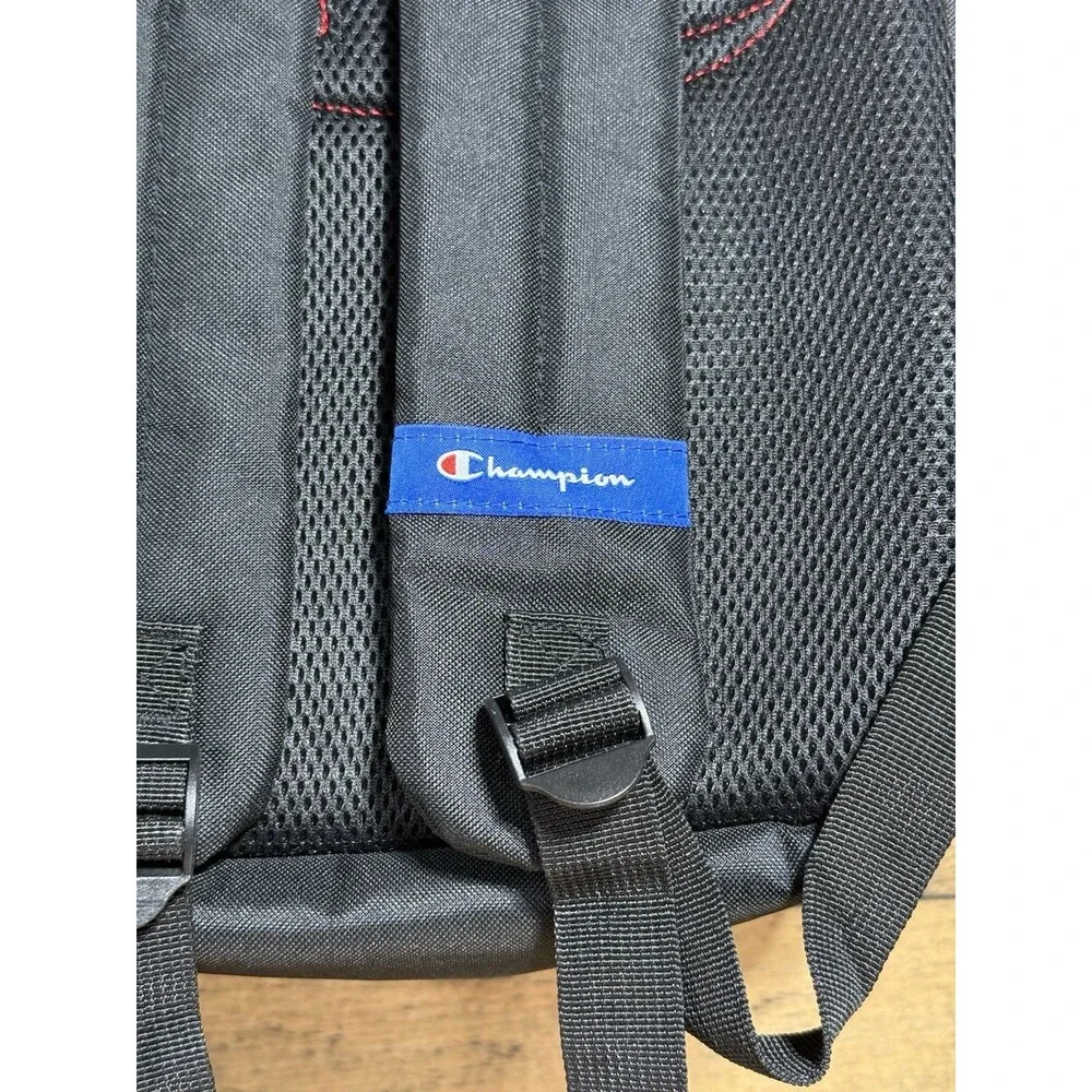 CHAMPION Manuscript Backpack Grey Black with Laptop Sleeve